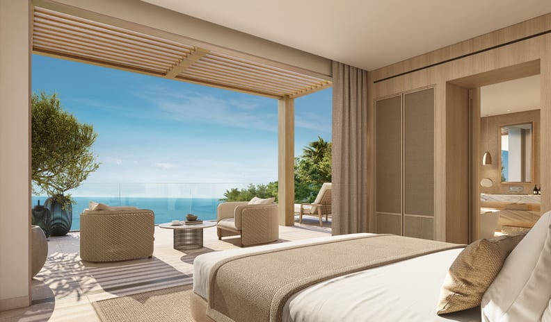 Deluxe Two-Bedroom Penthouse Suite with Sea View